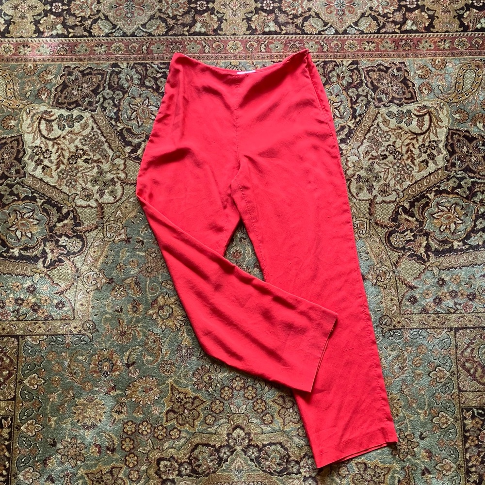Scarlet 100% Silk Woven Pants